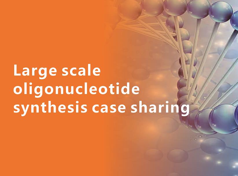 Large scale oligonucleotide synthesis case sharing